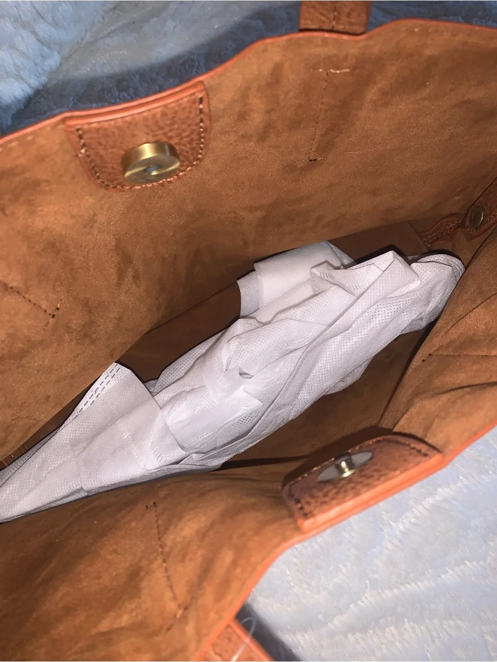 Frye Brown Leather Two-Handle Tote
